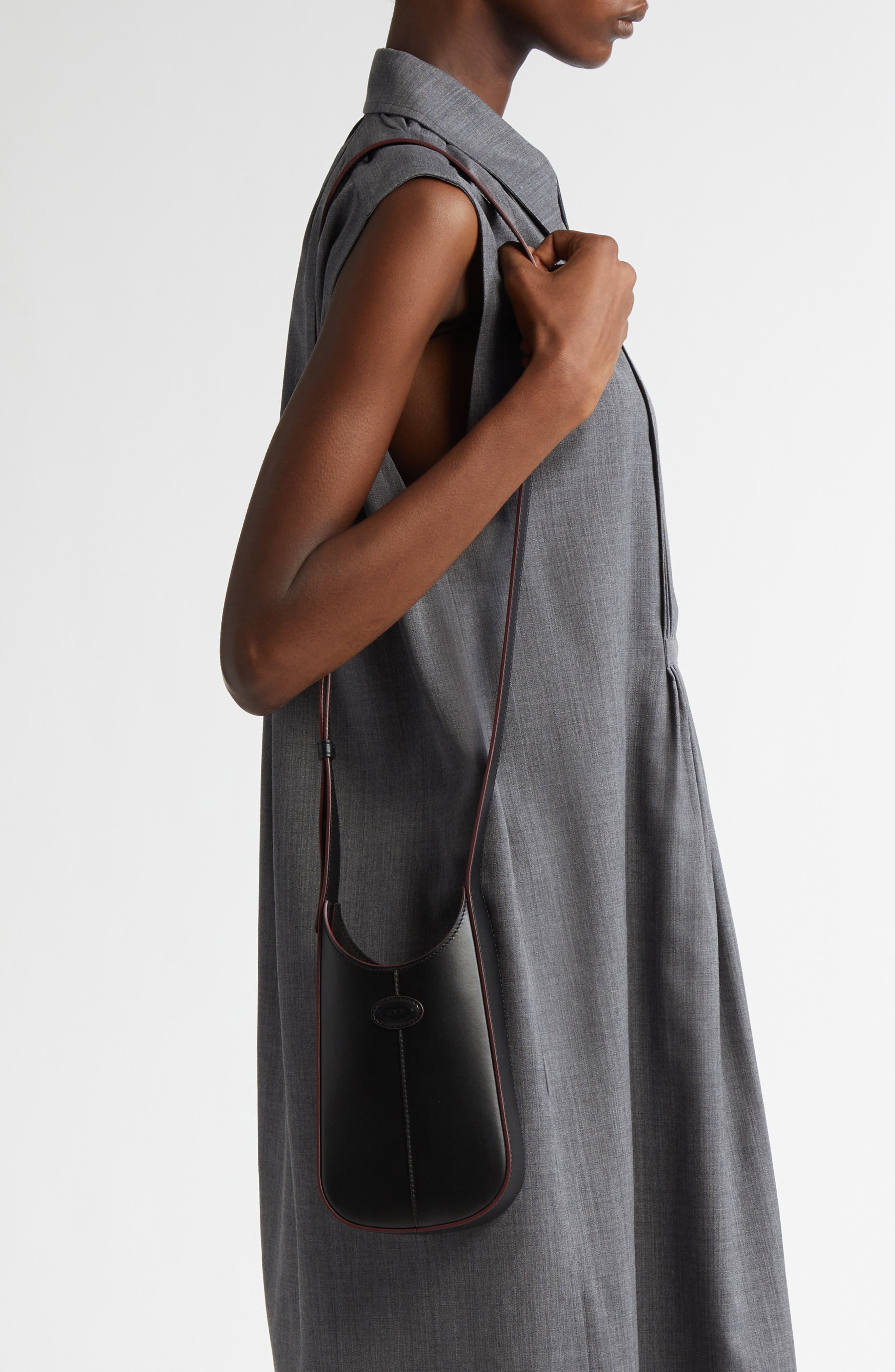 Tod's Micro Di Leather Crossbody Bag, Alternate, color, 