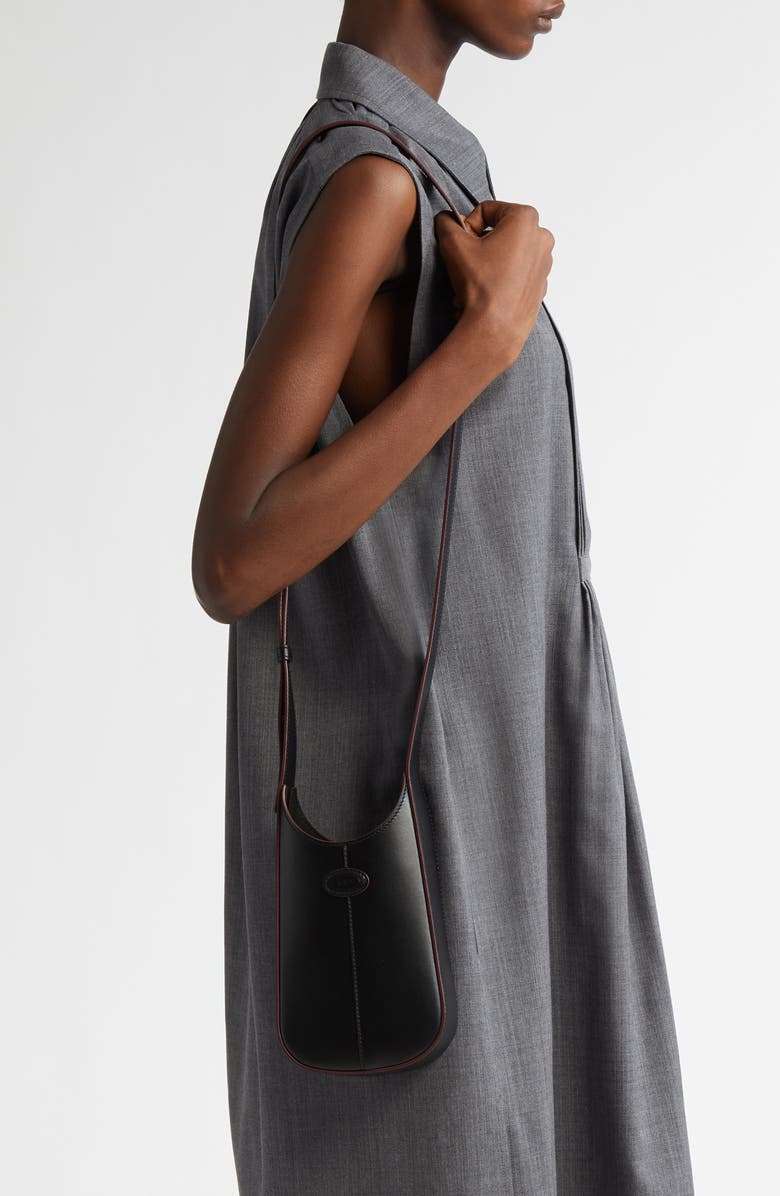 Tod's Micro Di Leather Crossbody Bag, Alternate, color,