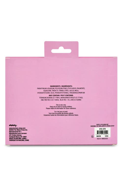 Iscream Kids' Beautiful Blossom Lip Gloss Set In Multi