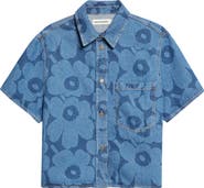 Marimekko Maridenim Kuvata Unikko Floral Print Top