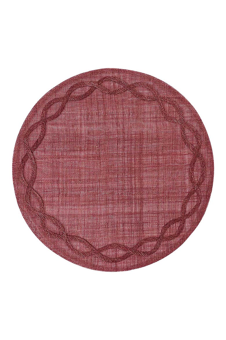 Tuileries Garden Set of 4 Placemats, Alternate, color, MULBERRY