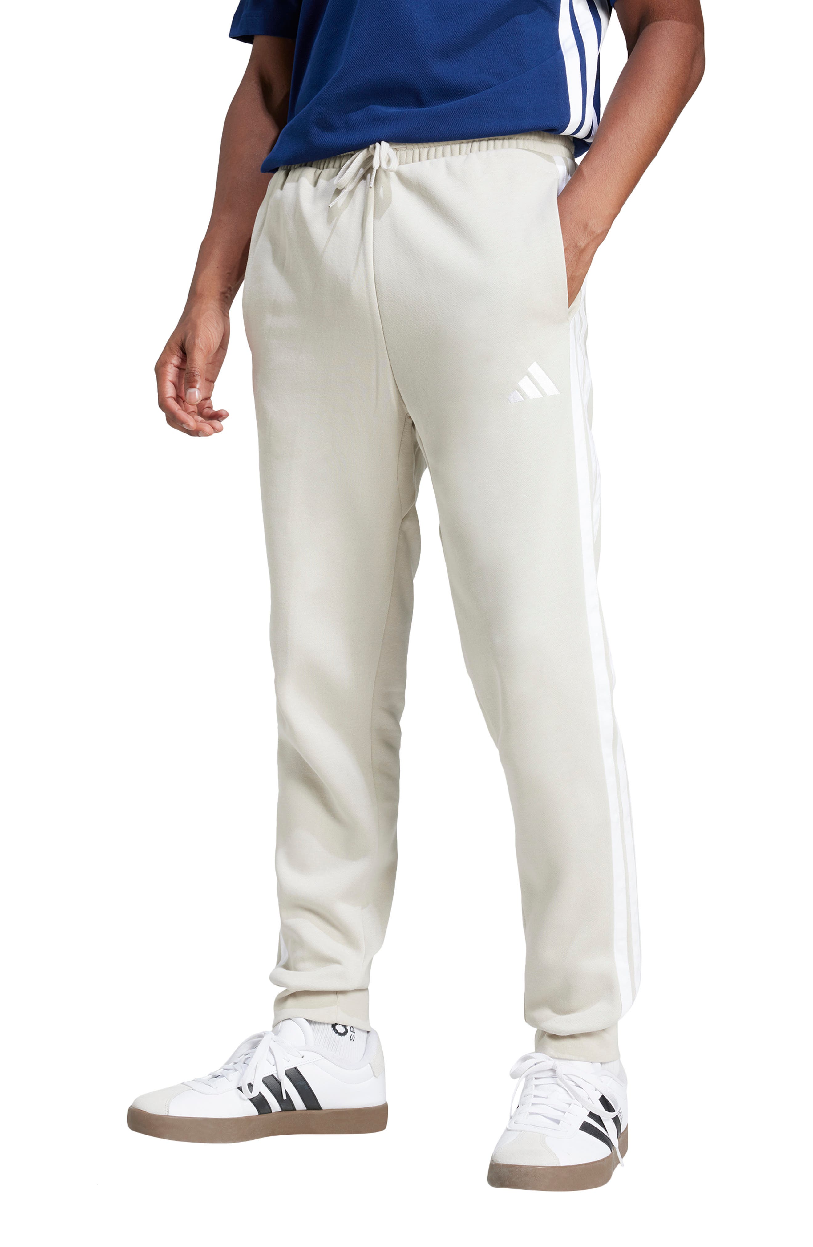 adidas Essential 3-Stripes Fleece Joggers