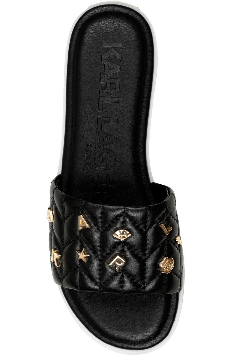 KARL LAGERFELD PARIS Carenza Studs Slide Sandal, Alternate, color,