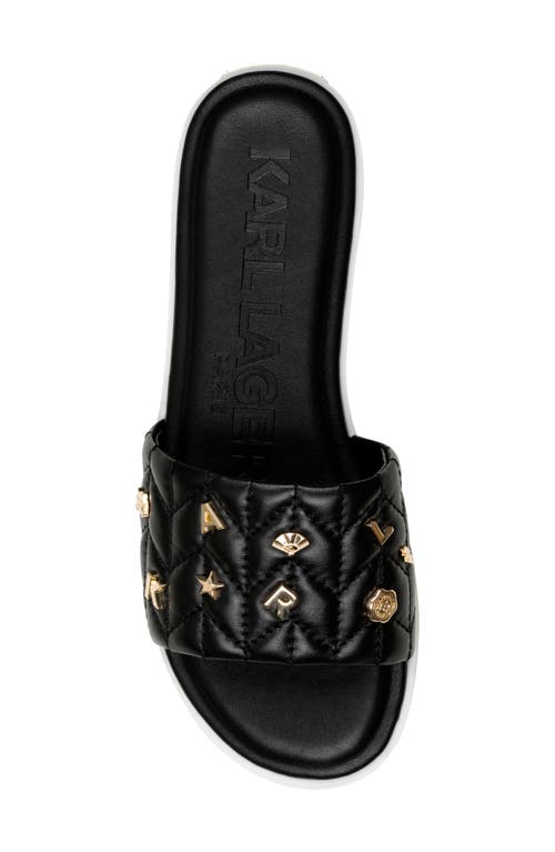 Karl Lagerfeld Carenza Studs Slide Sandal