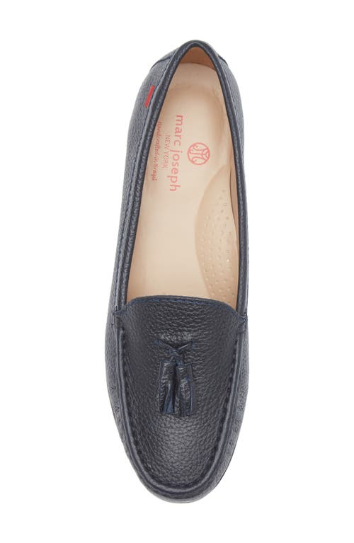 Marc Joseph New York Riviera Tassel Loafer In Navy Grainy