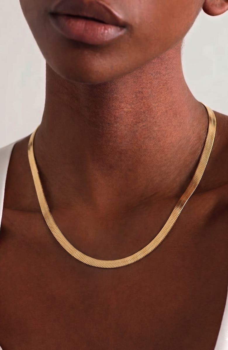 YOJ Montana Maxi Necklace In Gold, Alternate, color, Gold