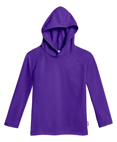 Boys and Girls UPF 50+ Long Sleeve Hooded Rashguard Tee (Toddler/Kids)