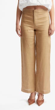 Bardot Balia Hipster High Waist Linen Pants