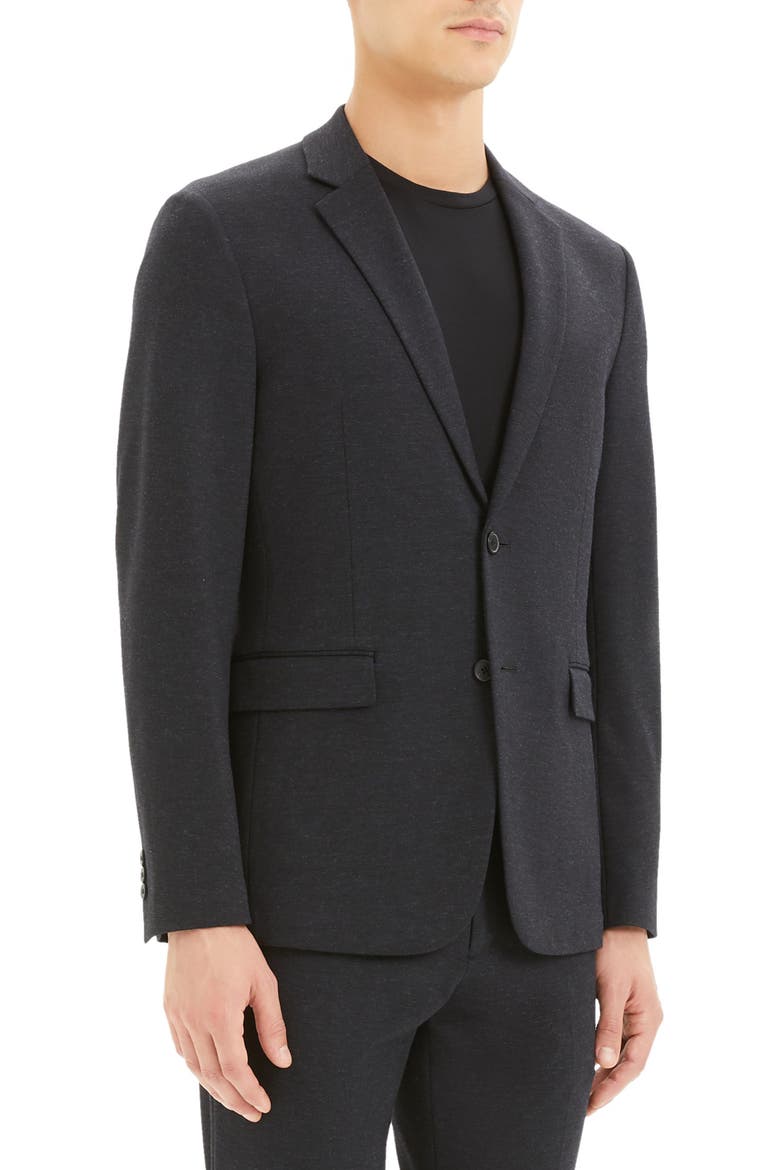 Clinton Marled Ponte Sport Coat, Alternate, color, NOCTURNE NAVY