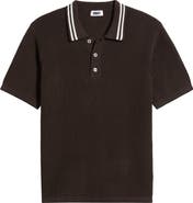 KROST English Rib Cotton Polo Sweater