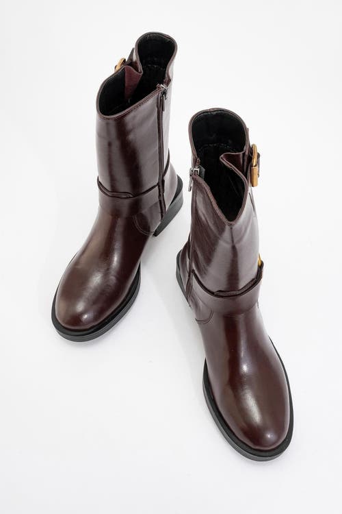Prologue Shoes Fies Buckled Boot In Brown