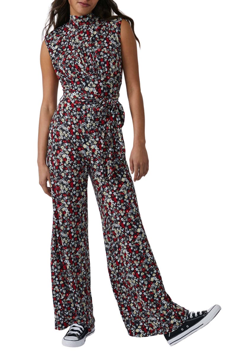 Free People Vibe Check Tie Waist Jumpsuit, Main, color, 