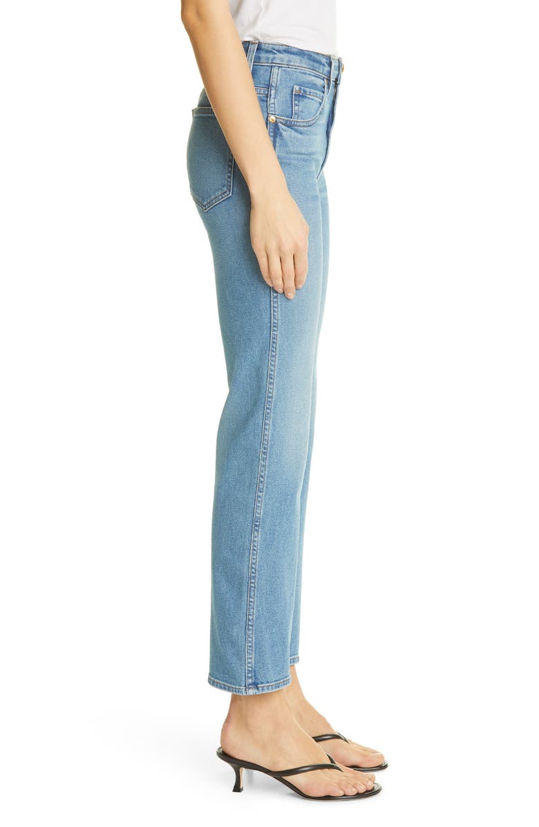 Khaite High Waist Flare Jeans, Alternate, color,