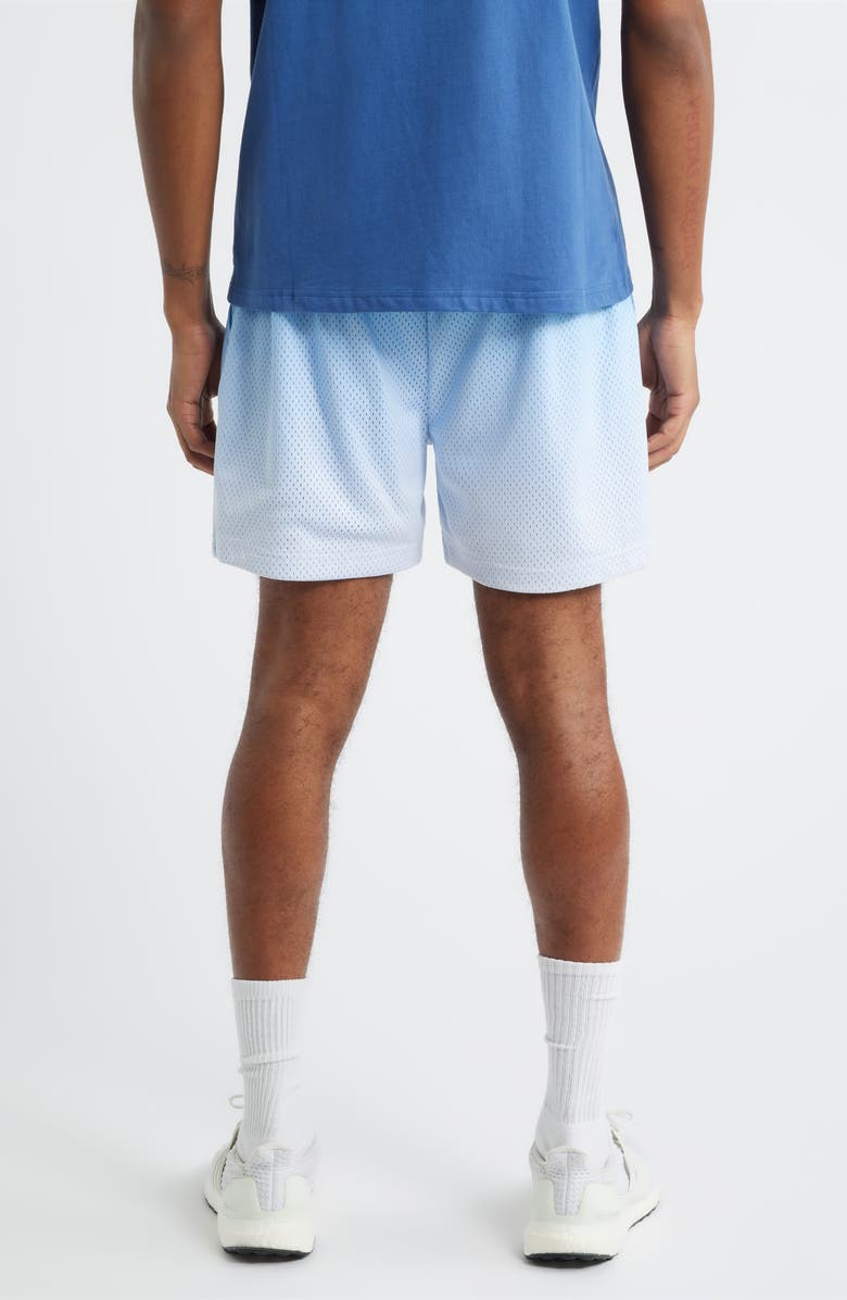 OVERTIME Classic Gradient Mesh Basketball Shorts, Alternate, color, Blue