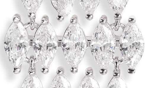 Nordstrom Marquise Cubic Zirconia Kite Drop Earrings In Silver