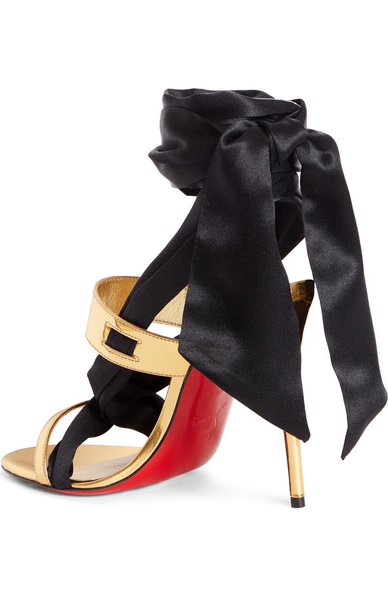 Christian Louboutin Foulard Cheville Tie Up Sandal, Alternate, color,