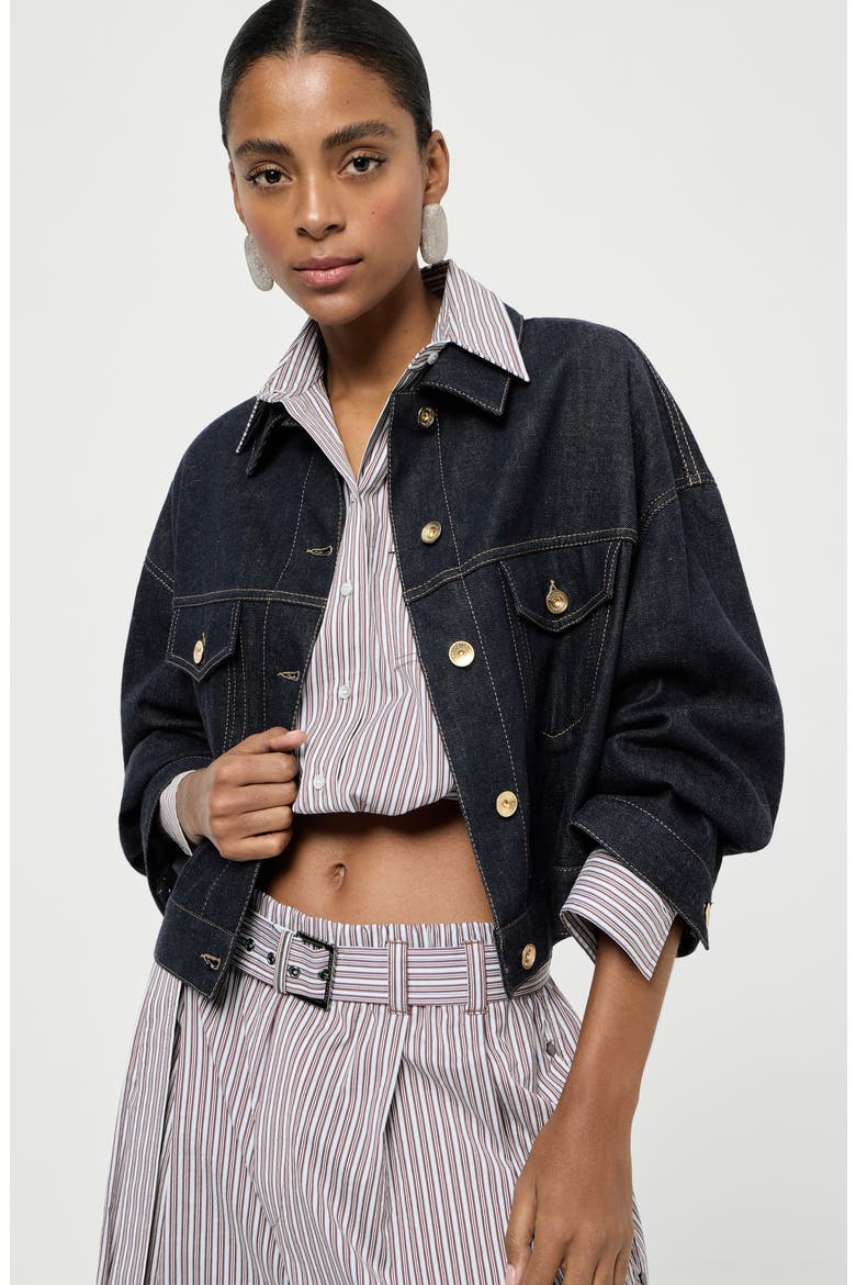 Denim jacket, Alternate, color, Denim