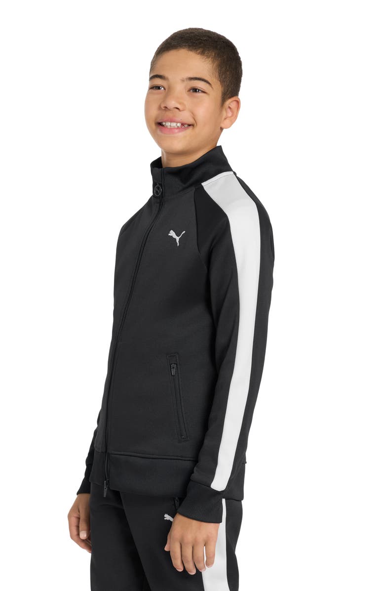 PUMA Kids' T7 Foundations Piqué Track Jacket, Alternate, color, Black