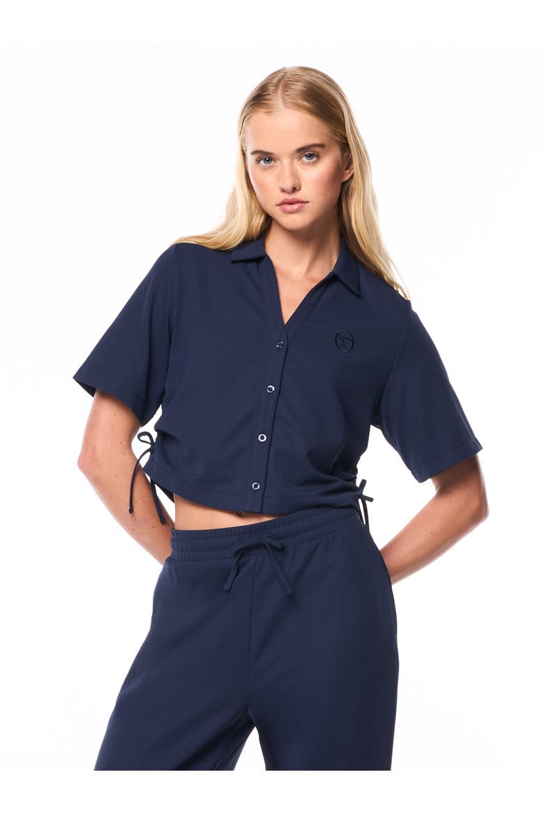 Mattea Cabana Shirt, Main, color, MARITIME BLUE