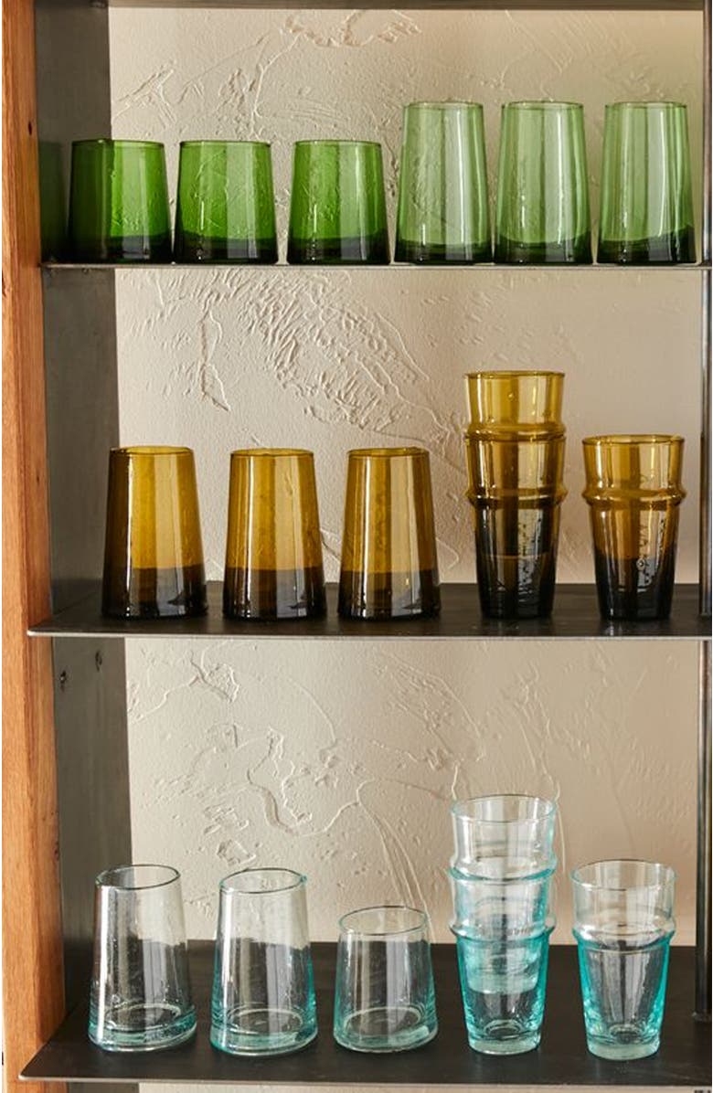 Verve Culture Moroccan Cone Glass Small, Alternate, color, Clear