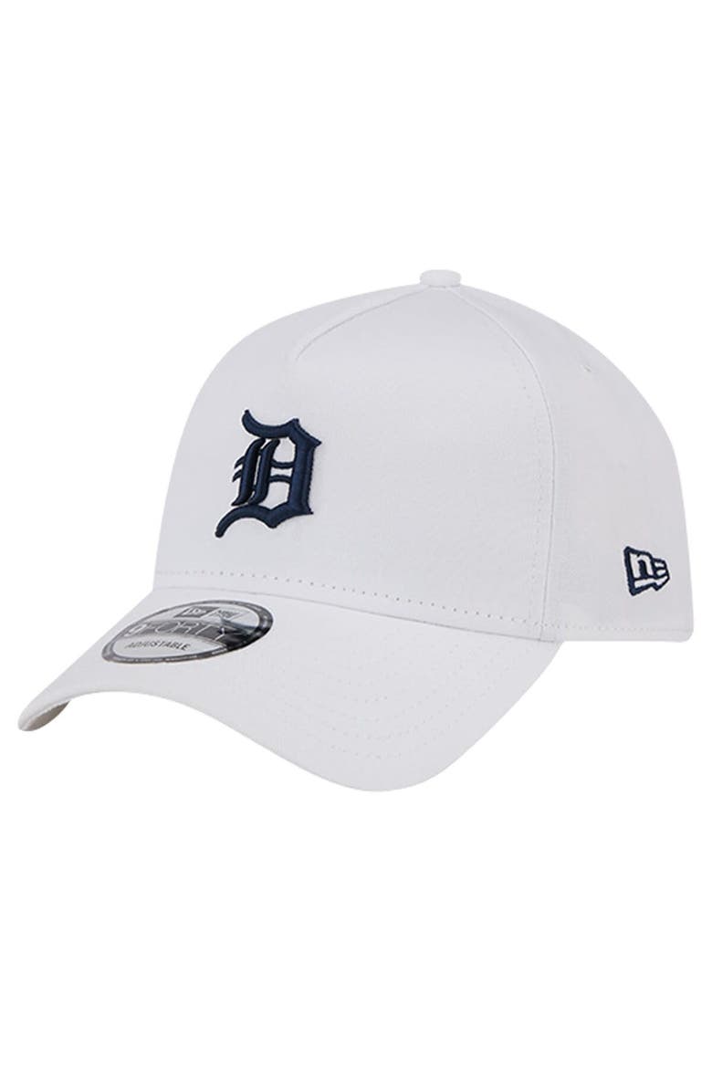 Men's New Era White Detroit Tigers TC A-Frame 9FORTY Adjustable Hat, Main, color, White