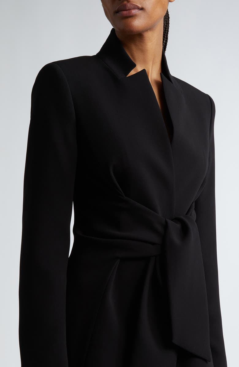 Max Mara Seggio Tie Front Crepe Blazer, Alternate, color, 