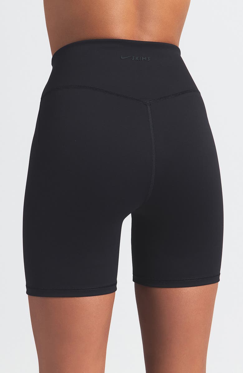 NikeSKIMS Matte Bike Shorts, Alternate, color, Obsidian