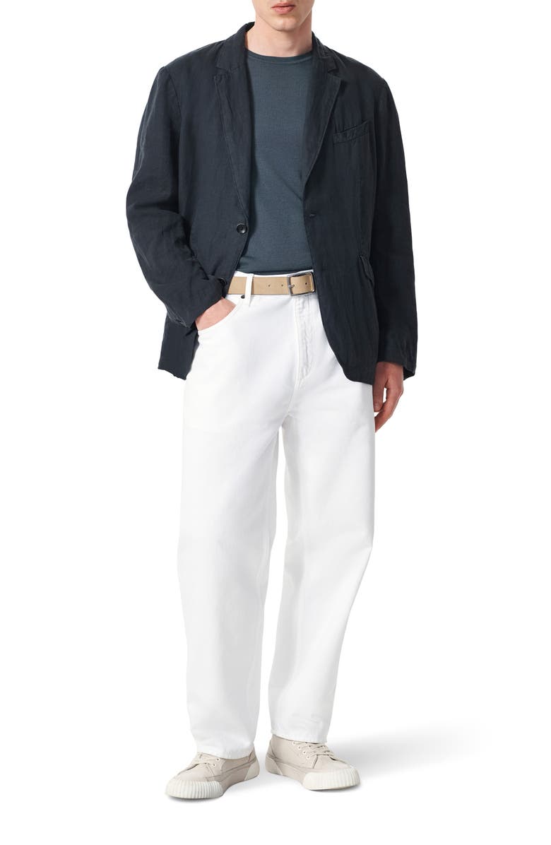 rag & bone Butler Patch Pocket Linen Sport Coat, Alternate, color, Black