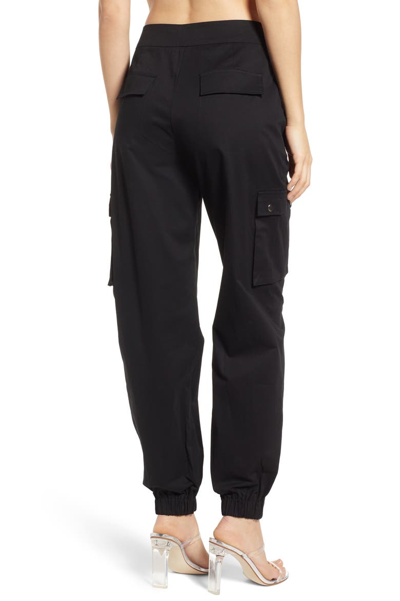 Aliyah Cargo Pants, Alternate, color, BLACK
