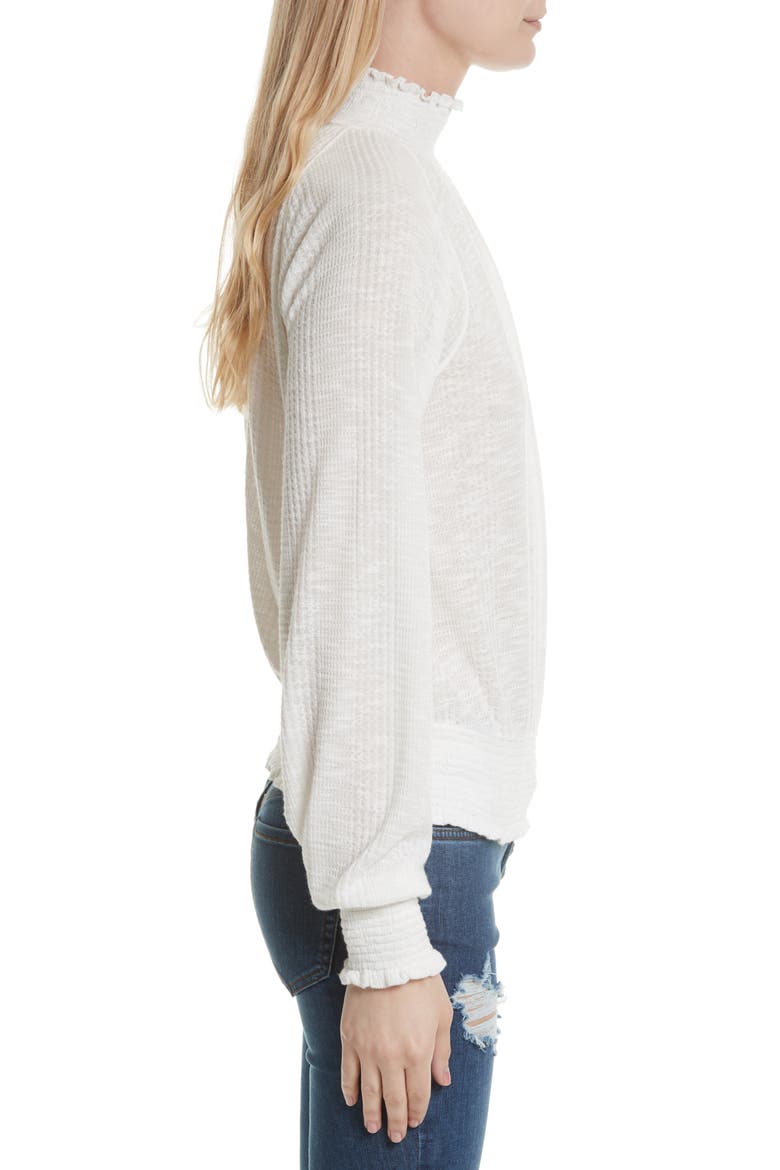 Boulevard Mock Neck Top, Alternate, color, IVORY