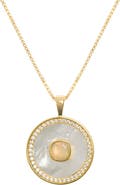 Freya Rose Opal Mother Of Pearl Necklace