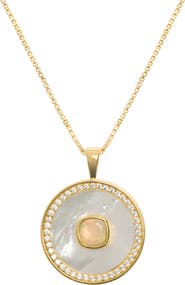 Freya Rose Opal Mother Of Pearl Necklace