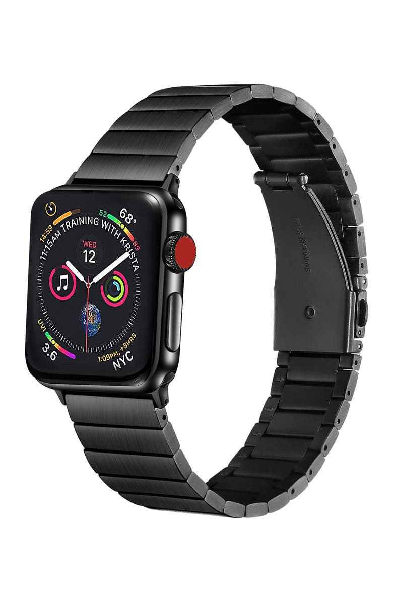 The Posh Tech Stainless Steel 42mm/44mm Band for Apple Watch with Removable Links for Apple Watch Series 1, 2, 3, 4, 5, Main, color,