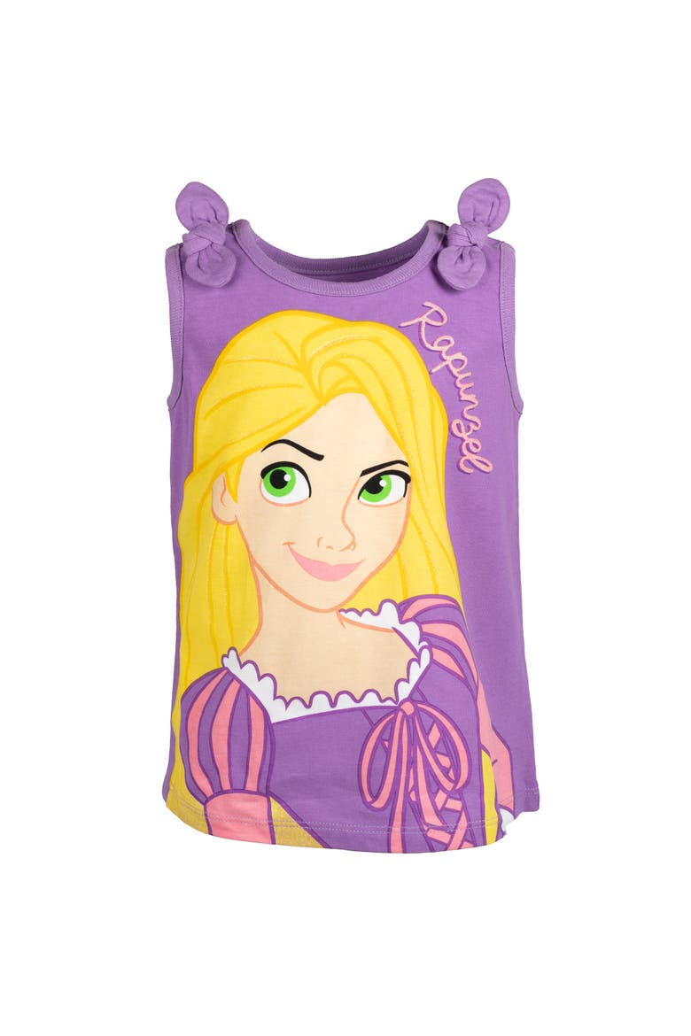 Princess Sleeveless Tank Top Set, Alternate, color, Teal Pink Purple