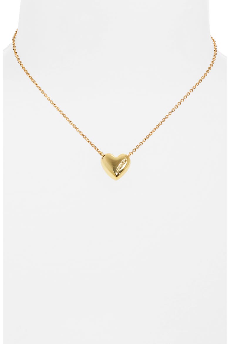 Heart Charm Necklace, Alternate, color, GOLD