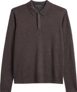 Robert Barakett Thomas Merino Wool Long Sleeve Polo