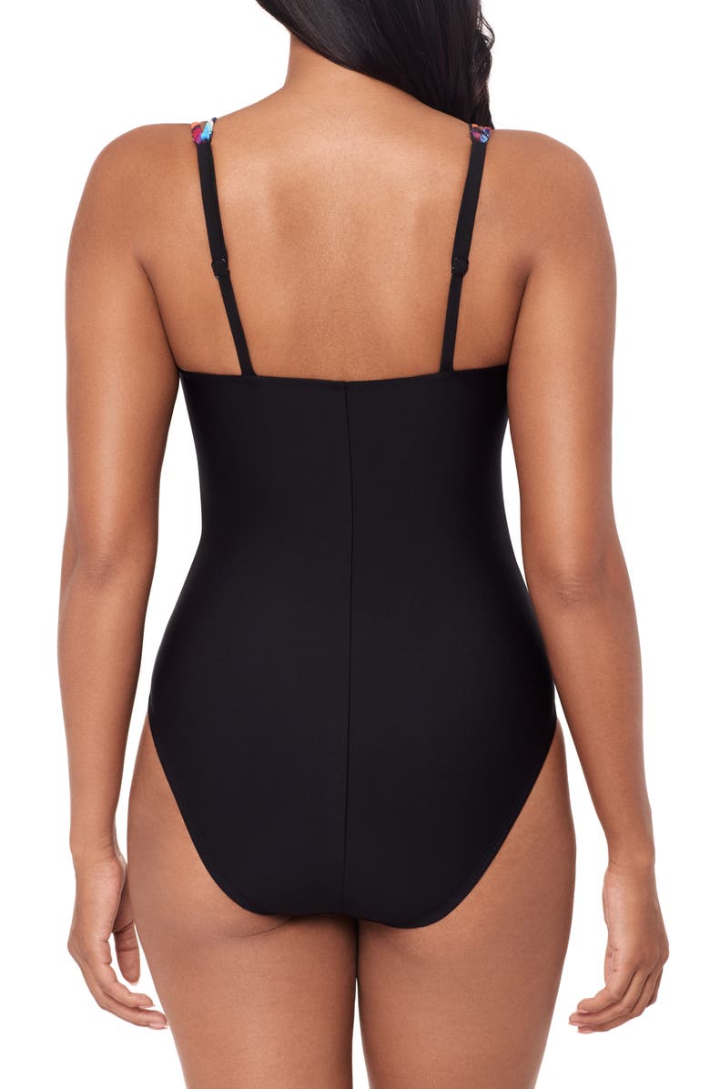 Magicsuit<sup>®</sup> Mariachi Saki Tie Front One-Piece Swimsuit, Alternate, color,
