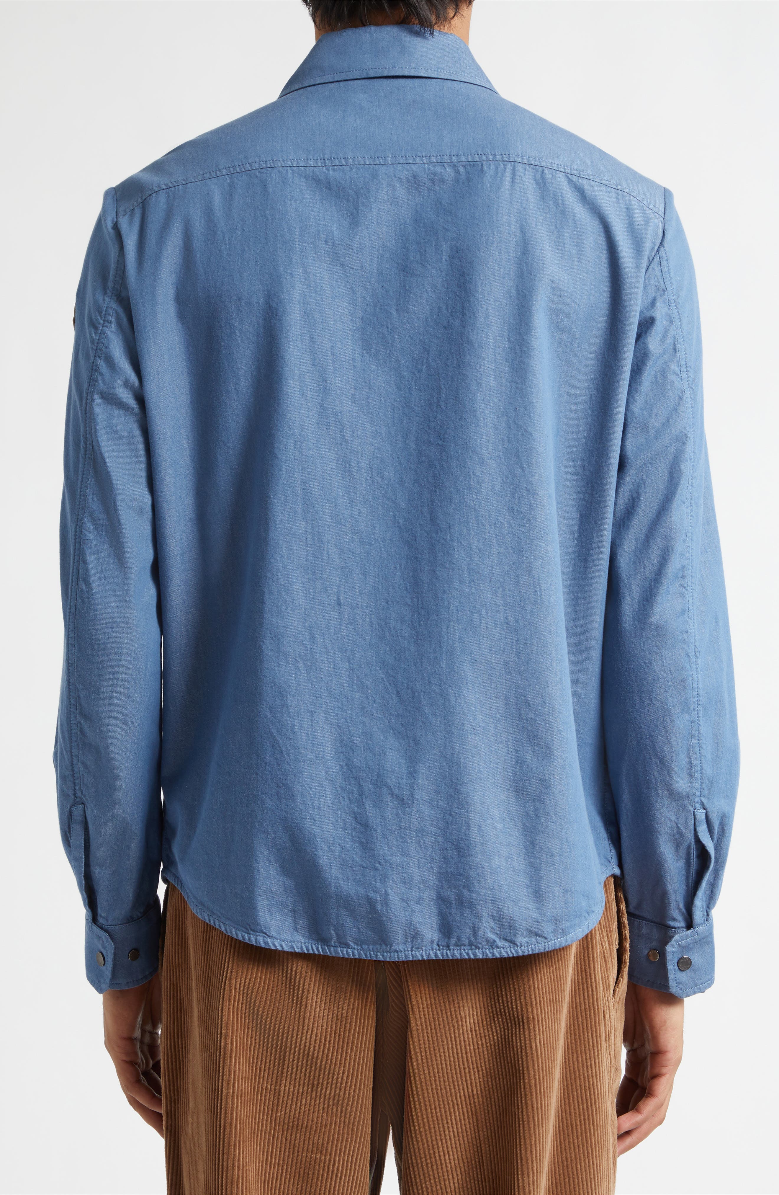 Logo Patch Denim Shirt Jacket - image 2