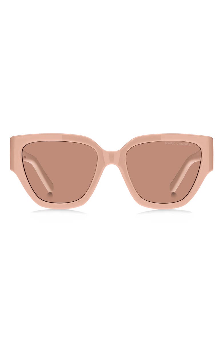 Marc Jacobs 54mm Cat Eye Sunglasses, Main, color, Pink Beige