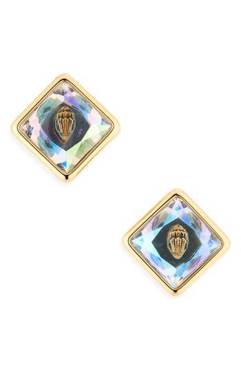 KURT GEIGER KURT GEIGER LONDON SQUARE STONE STUD EARRINGS 