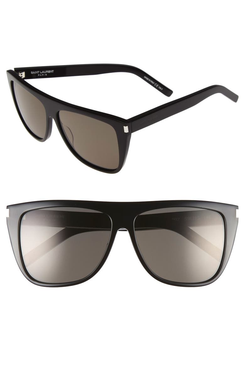 Saint Laurent 59mm Sunglasses, Main, color,