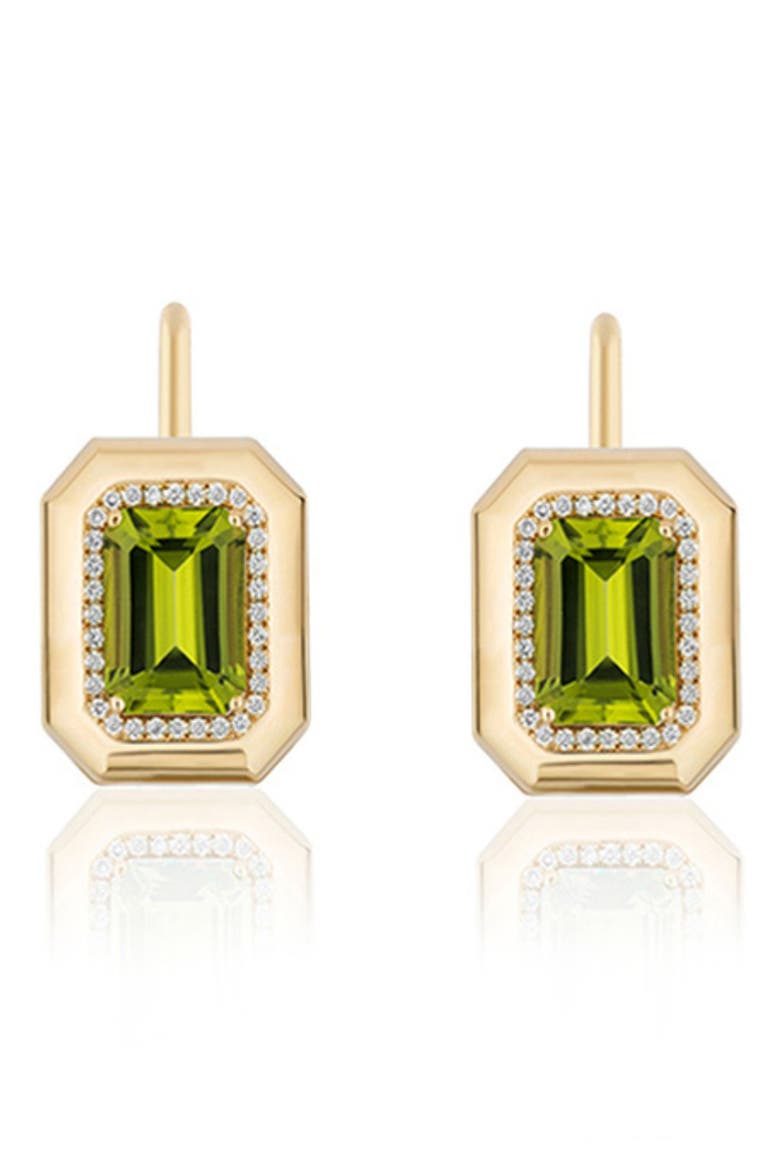 G-Classic Emerald Cut Drop Earrings, Main, color, BRIGHT GREEN