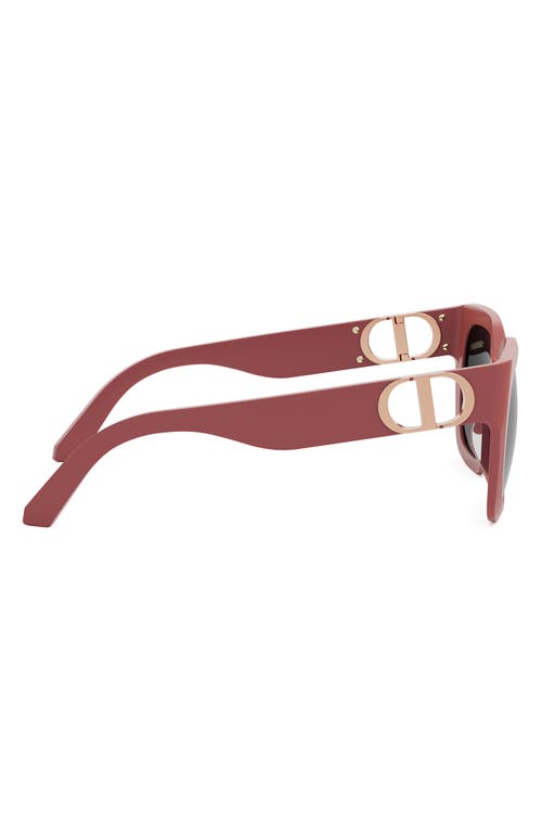 Dior 30montaigne S8u 54mm Square Sunglasses In Matte Pink/gradient Smoke