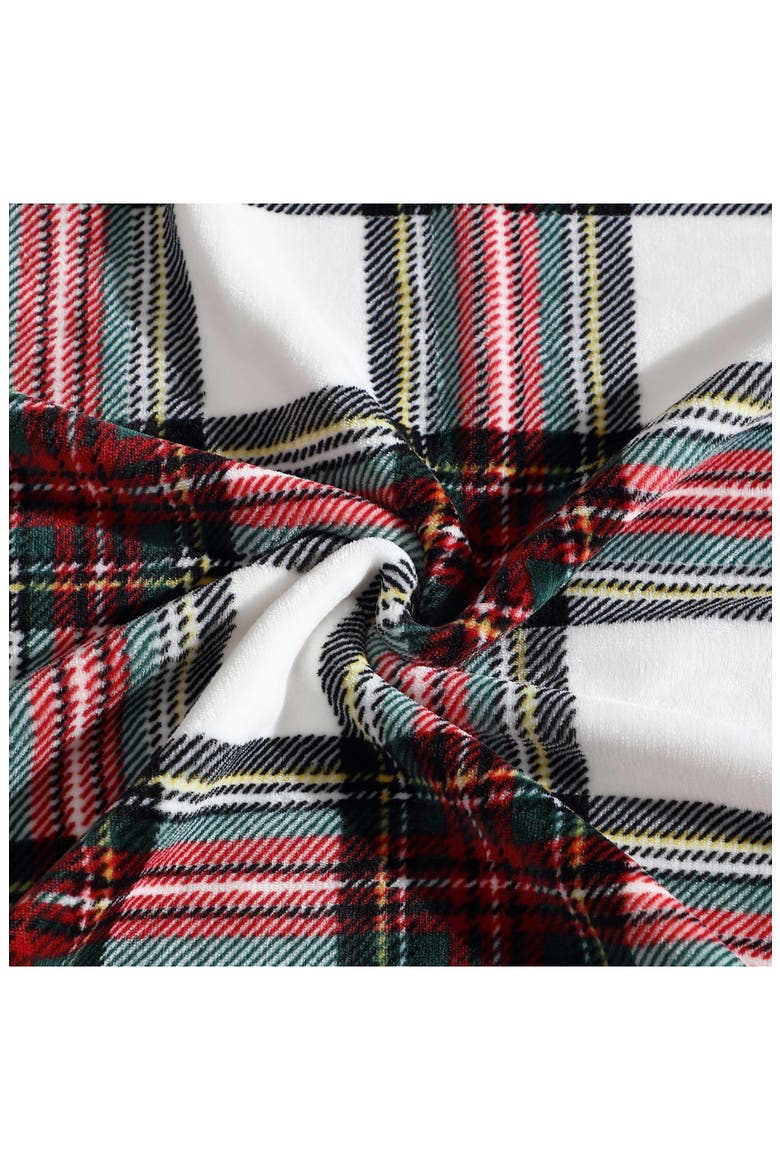 Hillcrest Plaid Microfiber Throw Blanket, Alternate, color, MEDIUM / DARK RED