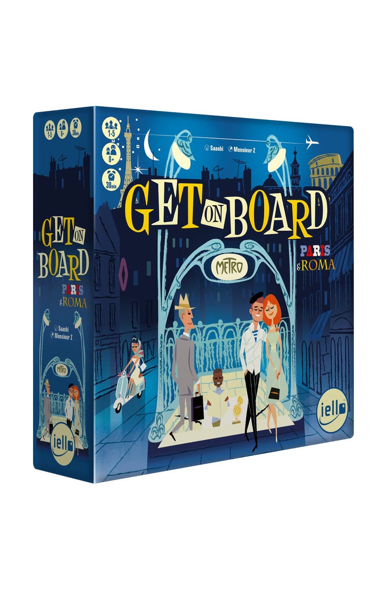 IELLO Get On Board Paris & Rome A Clever Flip & Write Board Game, Main, color, Multicolored