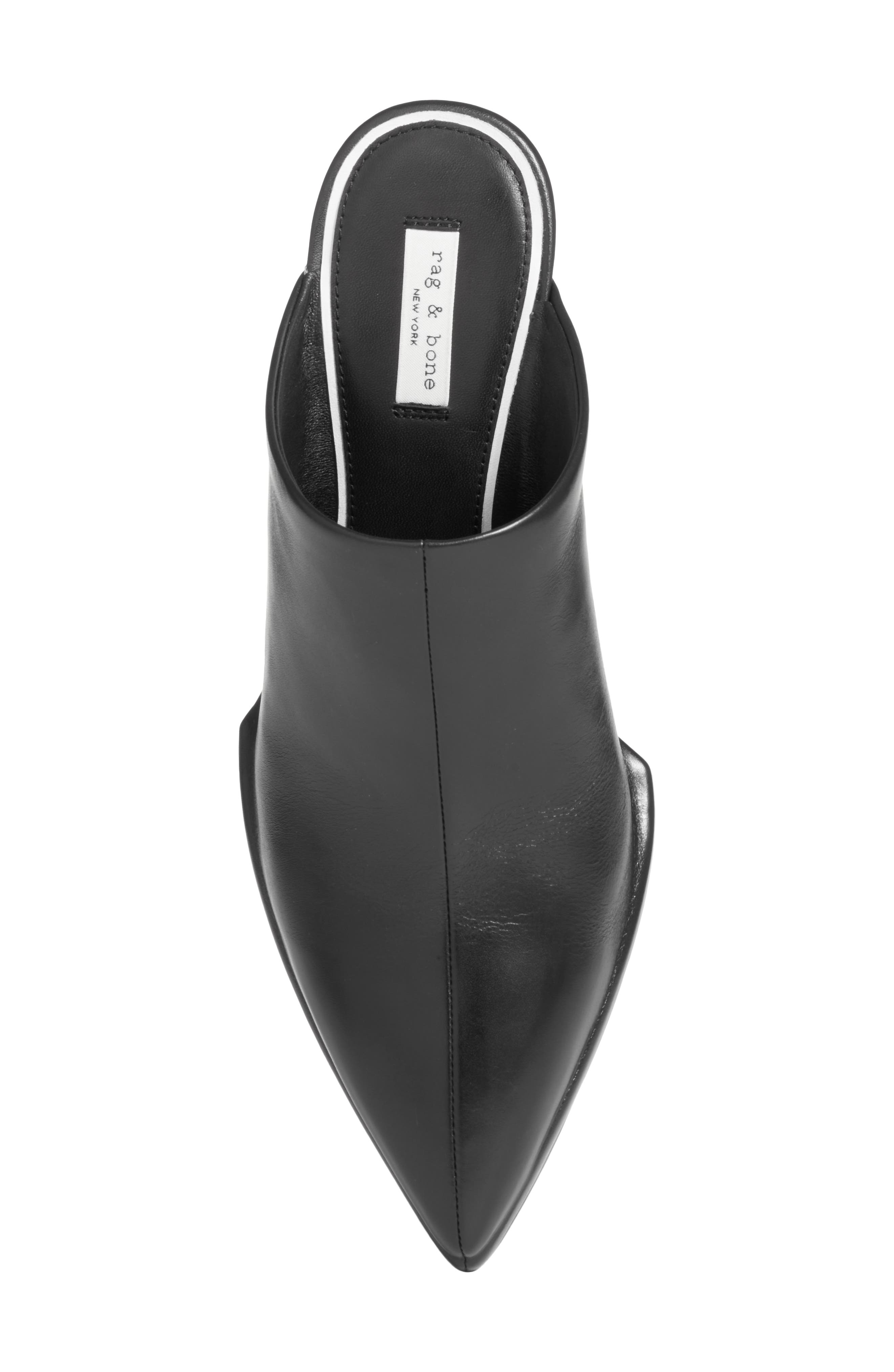 rag & bone Eclipse Wedge Mule, Alternate, color, Black
