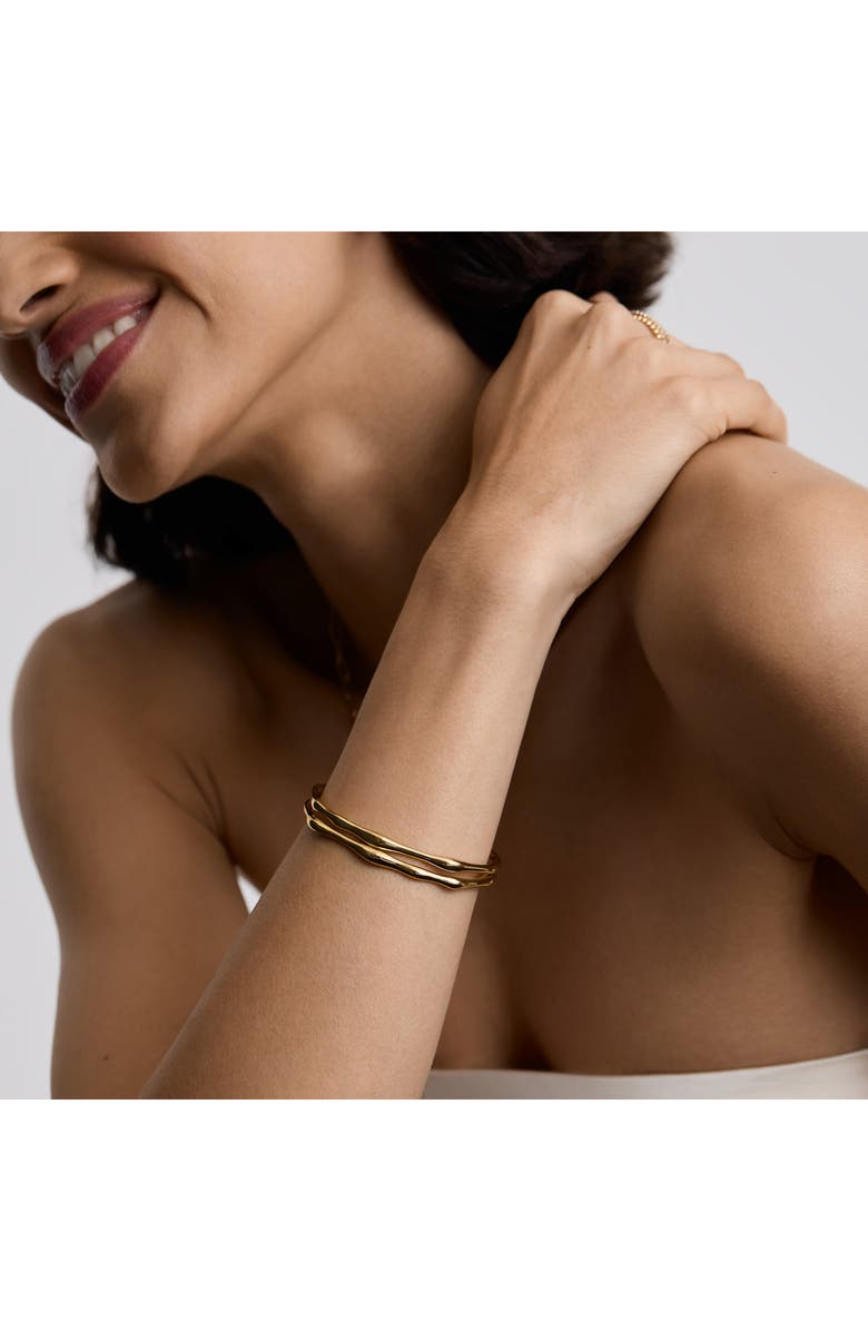 D.LOUISE Bamboo Bangle, Alternate, color, Gold
