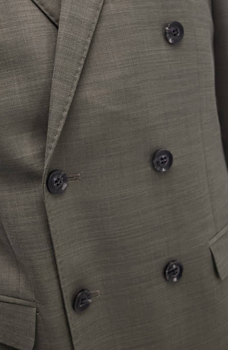 Topman Skinny Fit Double Breasted Sport Coat, Alternate, color, 