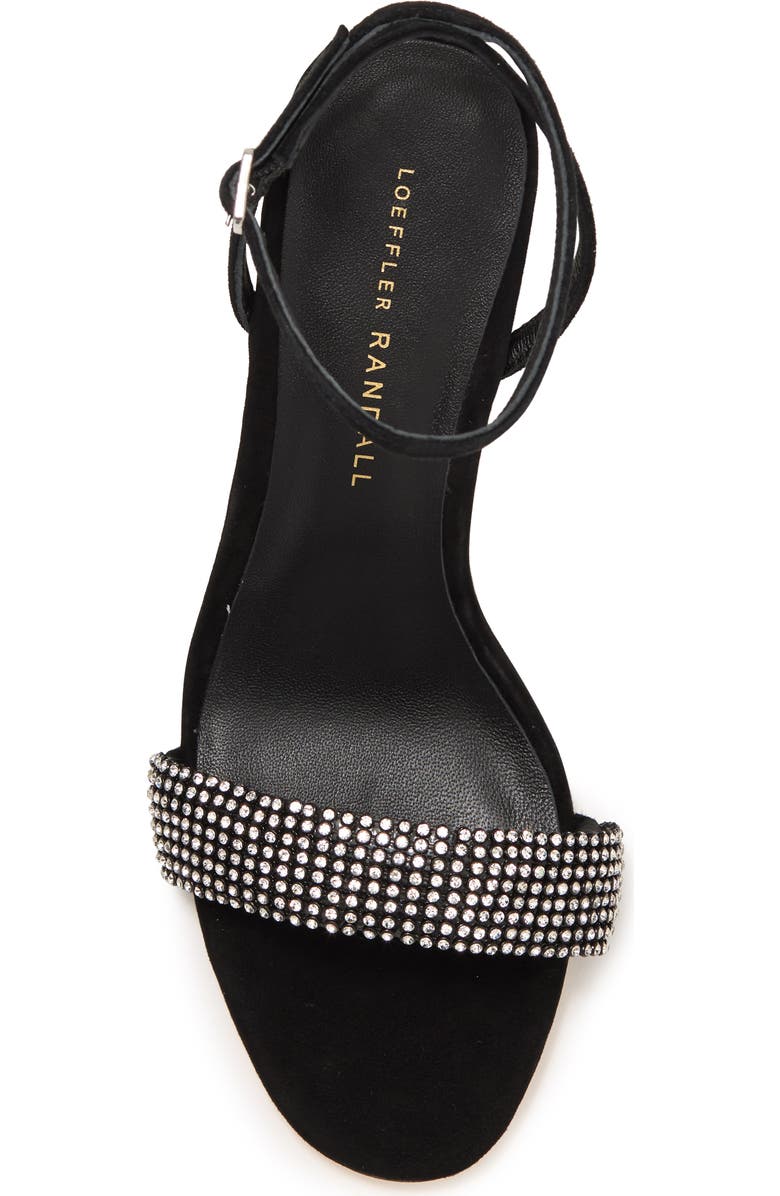 Loeffler Randall Shay Crystal Embellished Ankle Strap Sandal, Alternate, color,