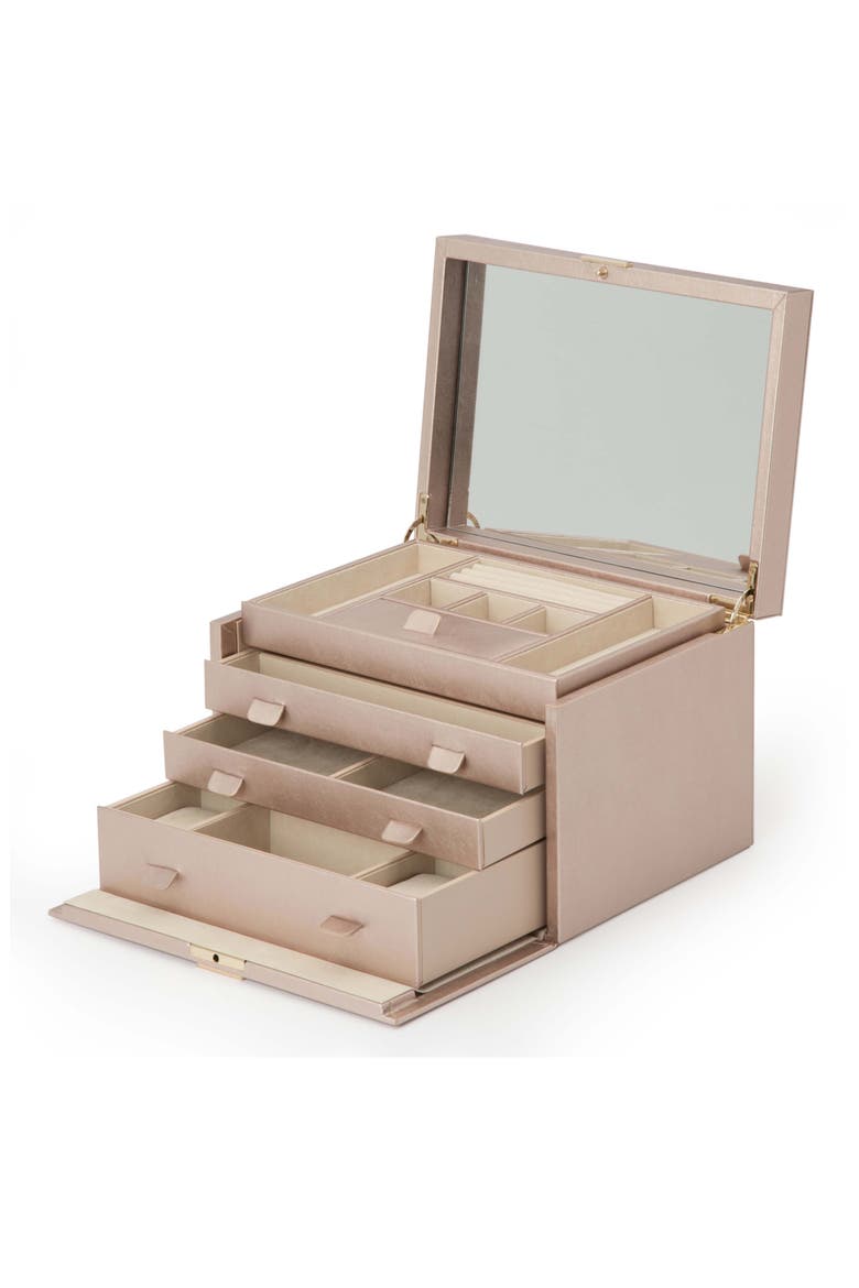 Palermo Large Jewelry Box, Alternate, color, ROSE GOLD